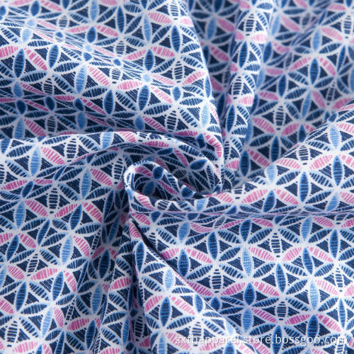 Geometriskt tryckmönster Kortärmade herrtröjor
